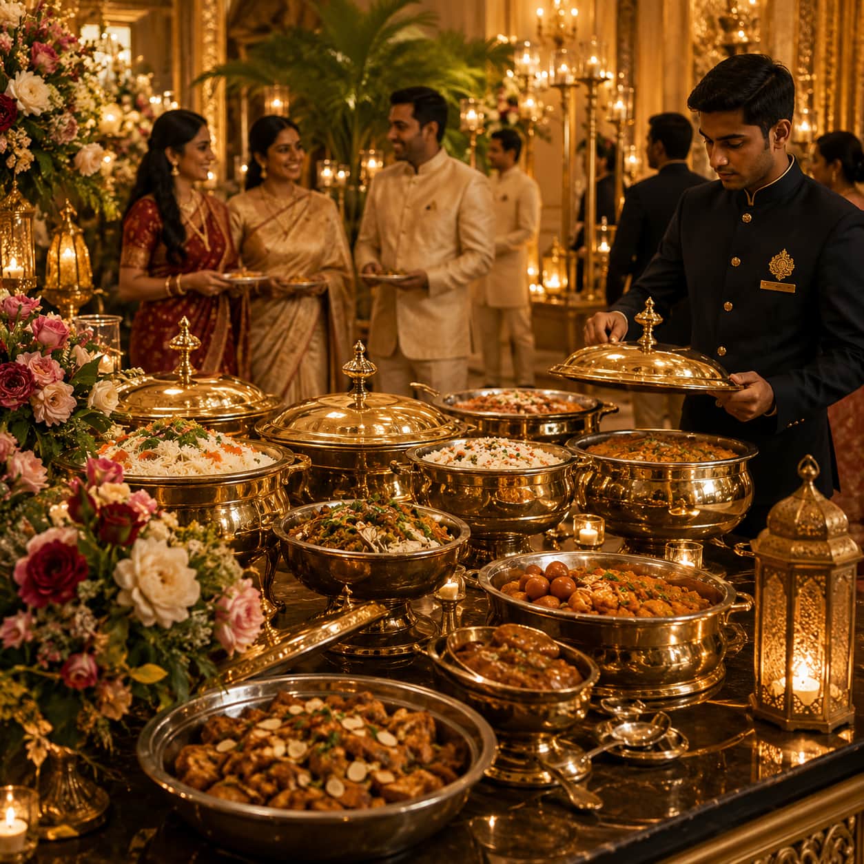 PURE VEGETARIAN SERVICE MUST BE READY BEFORE GUESTS ASK.
