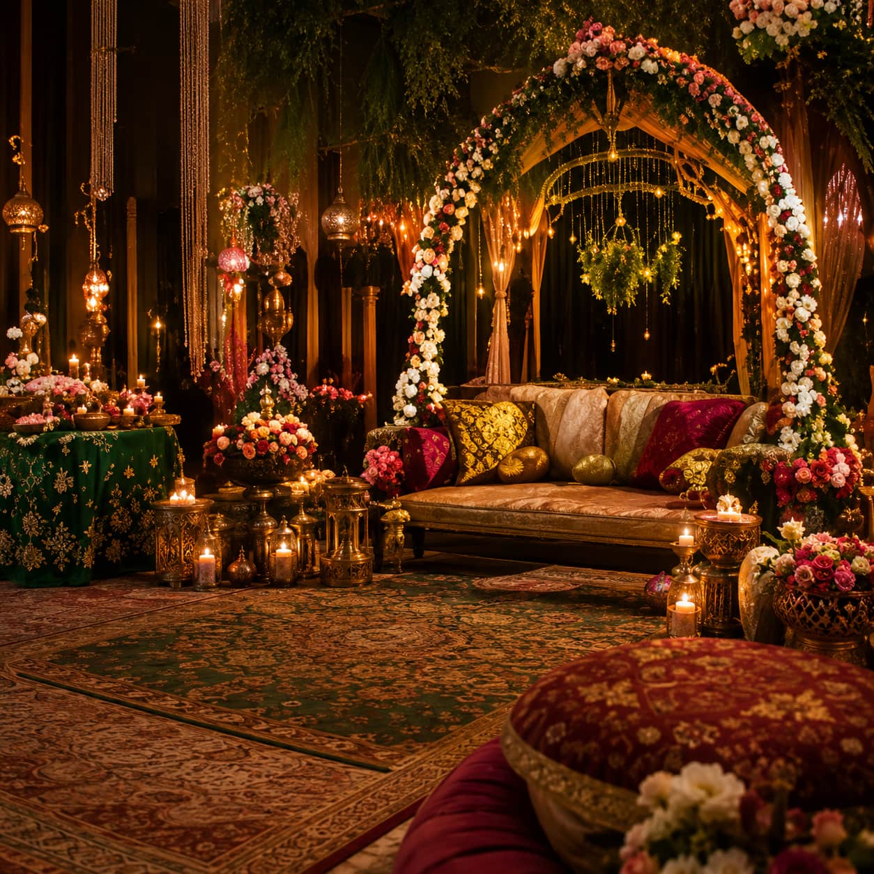 Mehendi Lounge & Floral Decor